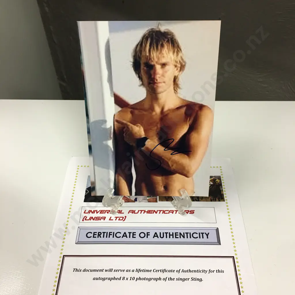 Sting "The Police" Signed Photograph 18x13cm With COA Image 1++